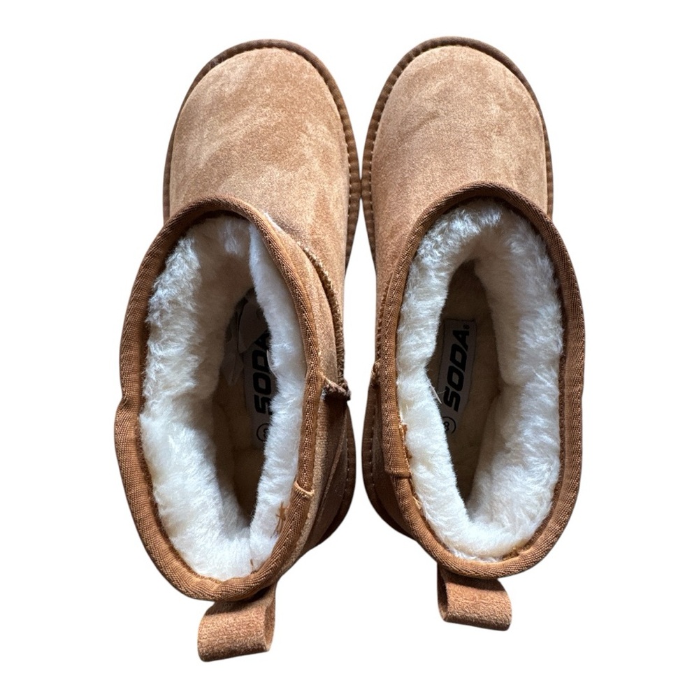 Soda benji-m tan platform, faux fur boot. New with box. - Picture 8 of 8